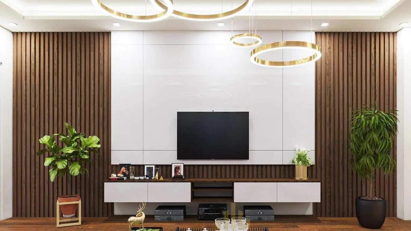 Tấm nhựa PVC được ưa chuộng ốp phòng khách hiện nay
