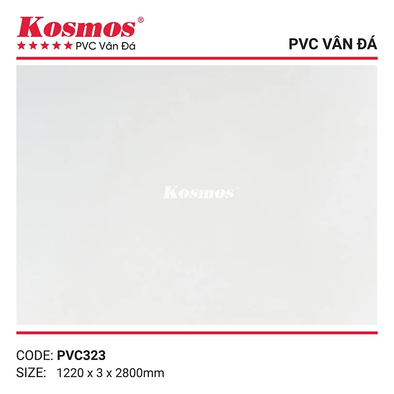 Tấm nhựa PVC vân đá 3mm mã PVC323 với họa tiết độc đáo