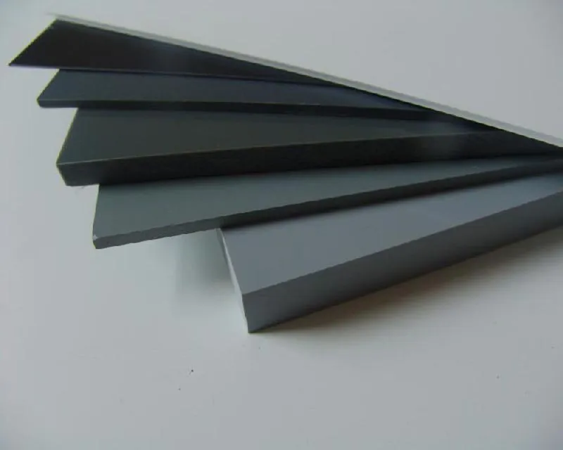 Tấm nhựa PVC xám với độ dày đa dạng