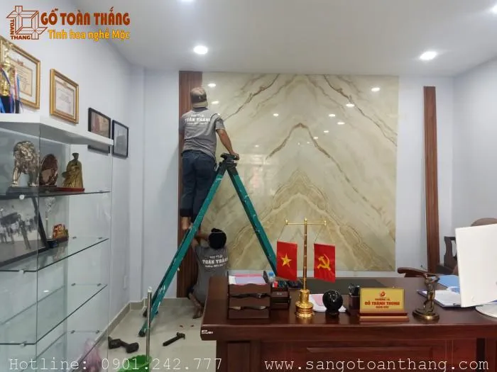 Tấm nhựa vân đá PVC khổ lớn