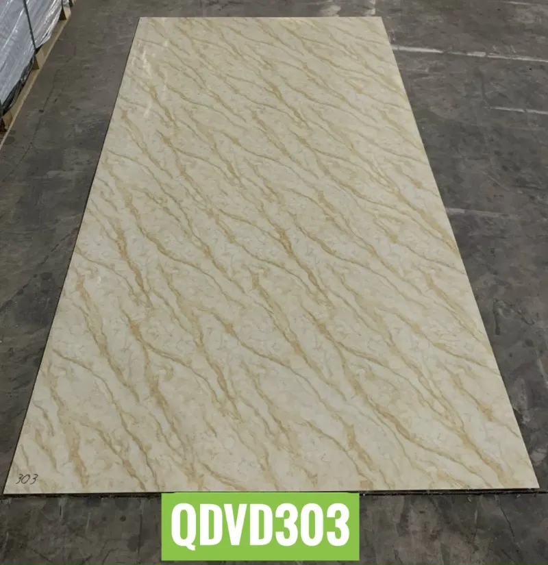 Tấm nhựa vân đá PVC VD 303 – Màu vàng thực tế