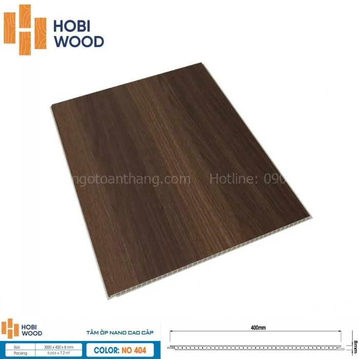 Tấm ốp Nano Hobiwood với thế mạnh là màu sắc chân thực, đẹp mắt