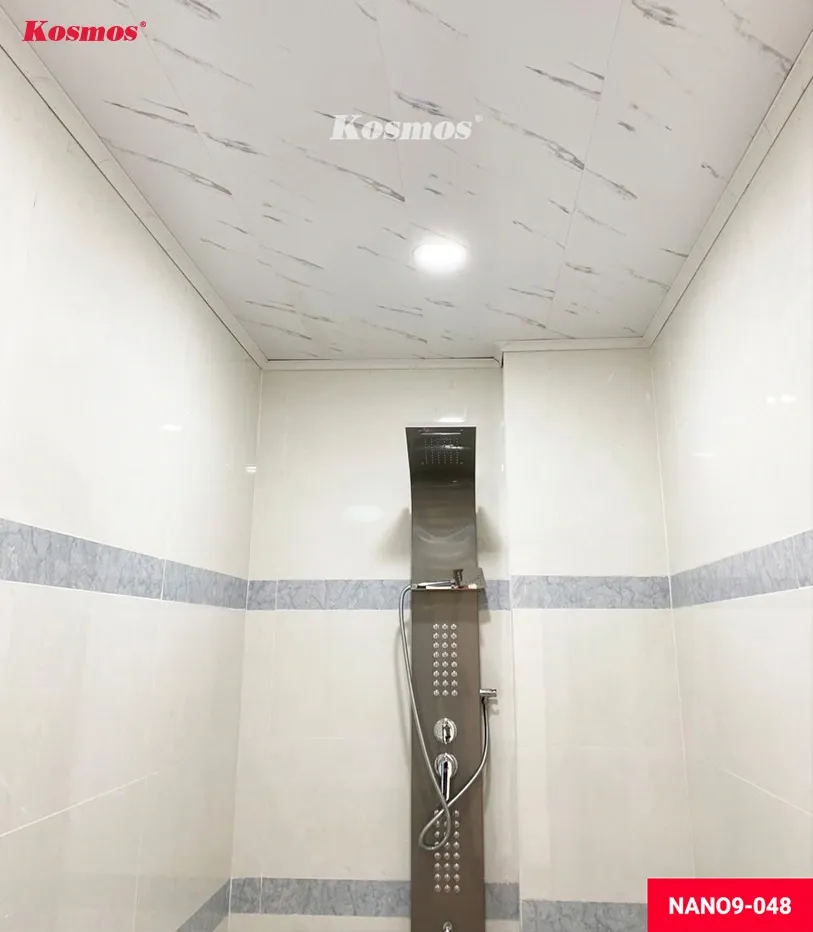 Tấm ốp Nano PVC mã NANO9-048 màu giả đá trong không gian hiện đại