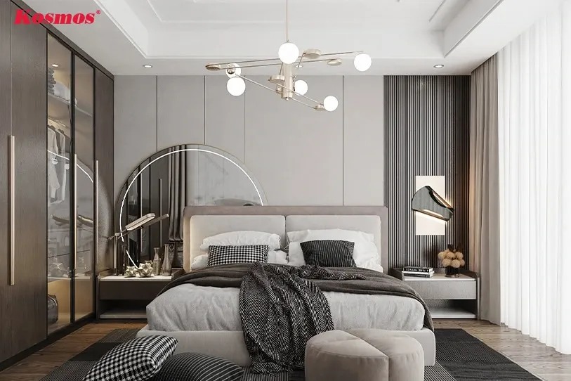 Tấm ốp PVC phòng ngủ với khả năng chống ẩm mốc và chống nước tuyệt đối