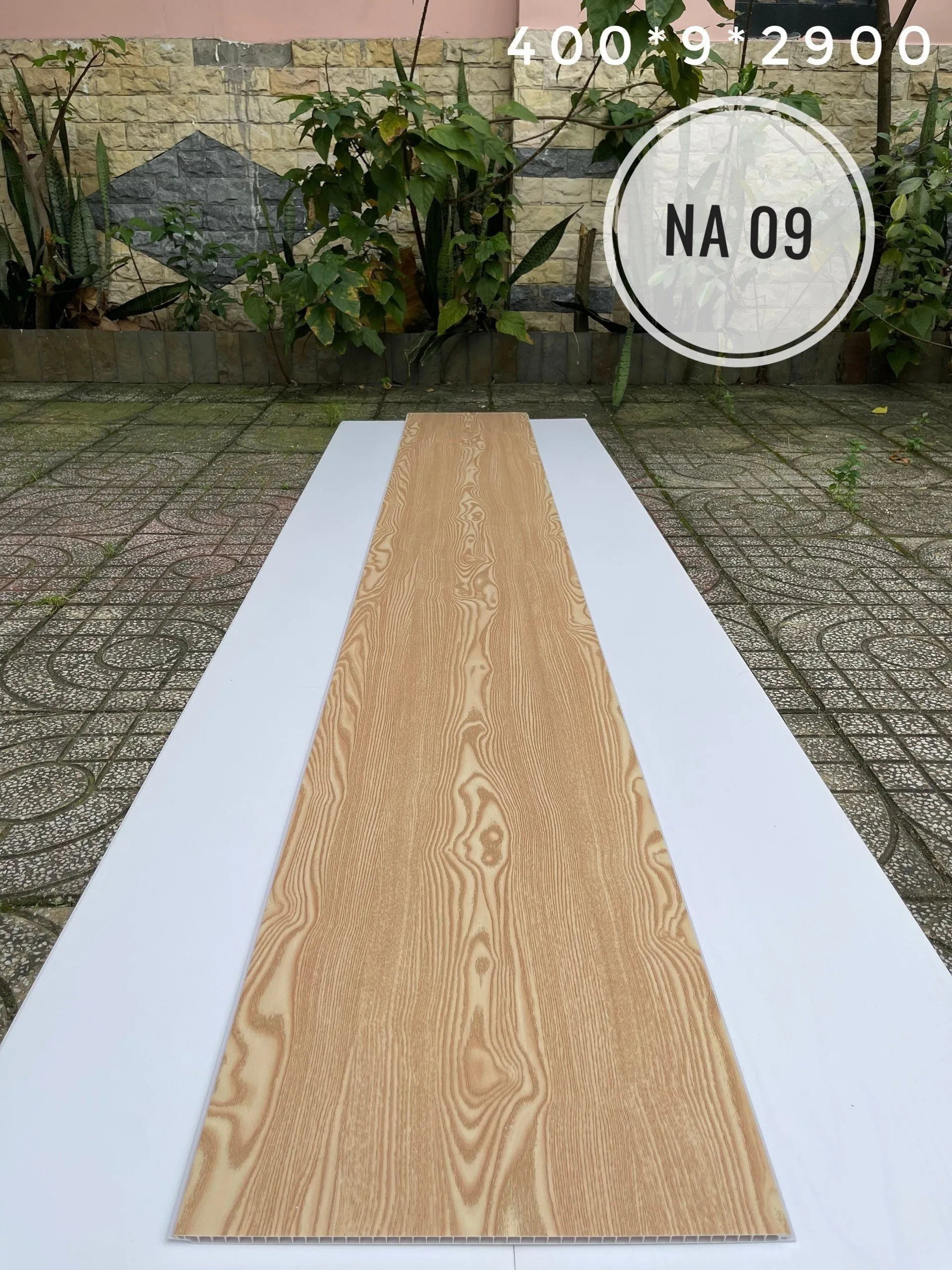Tấm ốp trần PVC giả gỗ tự nhiên mã NA 09 phù hợp mọi kiến trúc