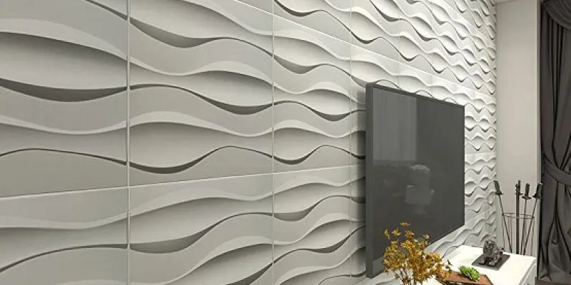 Tấm ốp tường 3D giả bê tông ốp lát cho tường phòng khách