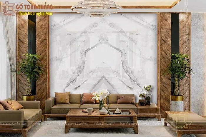 Tấm ốp tường bằng ván nhựa chịu nước vân đá hoa cương