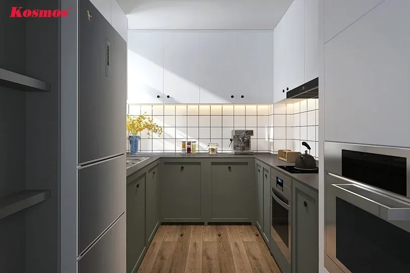 Tấm ốp tường bếp thông dụng là gạch ốp lát, đa dạng kiểu dáng