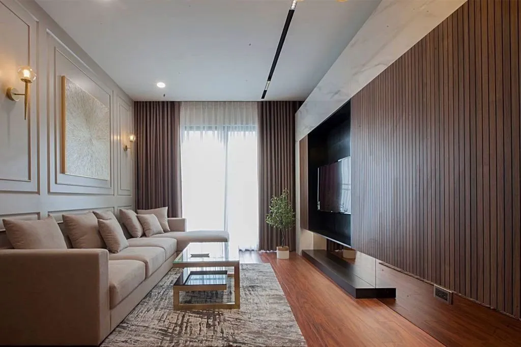 Tấm ốp tường giả gỗ vân gỗ