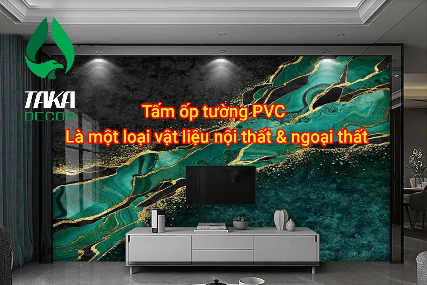 Tấm ốp tường nhựa TAKADECOR giả vân đá