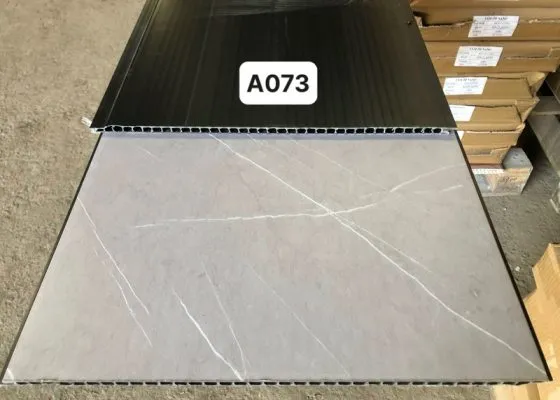 Tấm ốp tường PVC Nano cốt than tre cao cấp vân đá