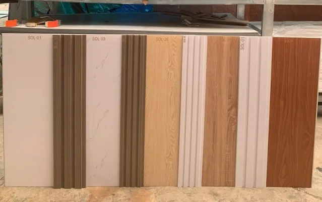 Tấm ốp tường PVC Nano dạng phẳng và lam sóng với đa dạng kích thước