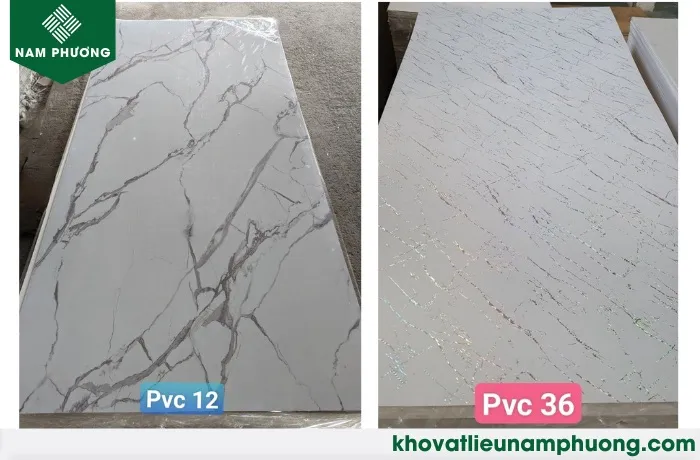 Tấm ốp tường vân đá PVC giá rẻ, độ bền cao, mẫu mã đa dạng