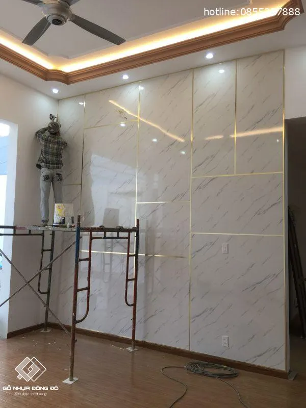 Tấm Ốp Tường Vân Đá Thi Công Lắp Đặt Dễ Dàng