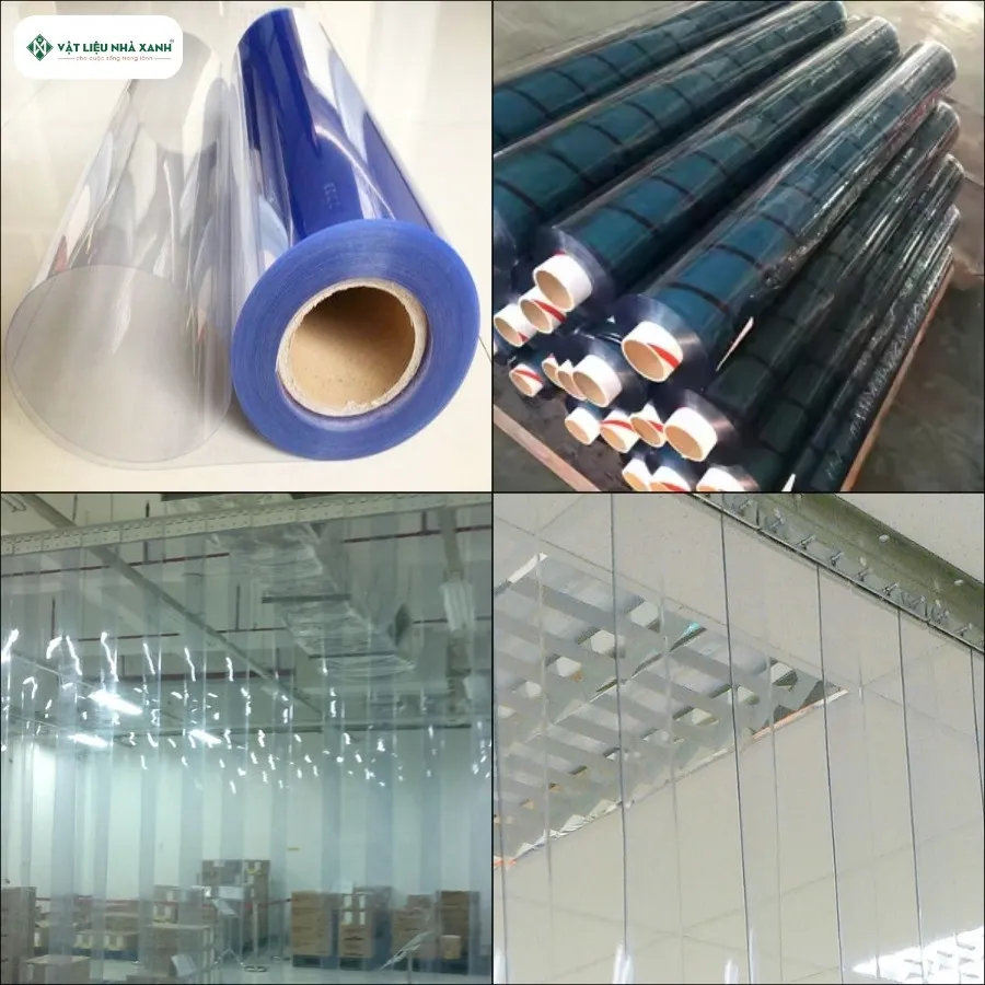 Tấm PVC dẻo được sử dụng rất nhiều để sản xuất rèm nhựa PVC