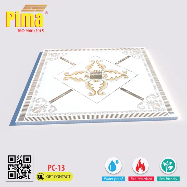 Tấm trần nhựa PVC 603x603 vân đá mang đến vẻ đẹp sang trọng cho không gian