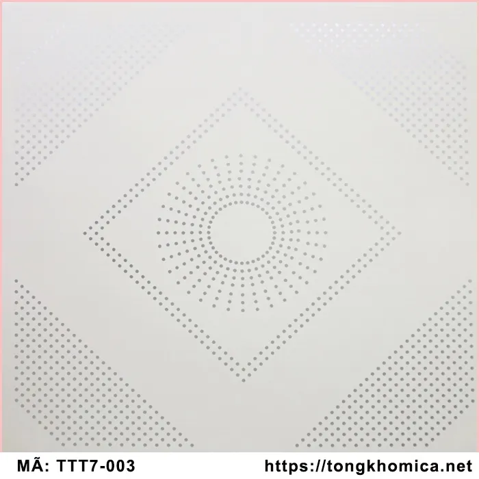 Tấm trần nhựa PVC hoa văn mã 003