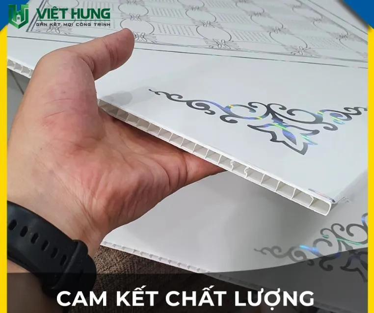 Tấm trần nhựa thả 600x600 với độ dày 8mm màu trắng
