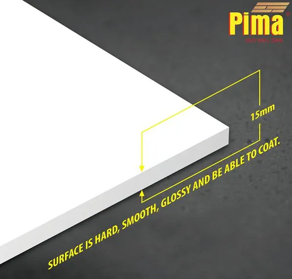 Tấm ván nhựa Pima PVC Foam màu trắng sữa dày 15mm