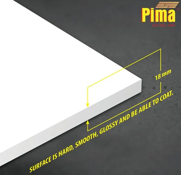 Tấm ván nhựa Pima PVC Foam màu trắng sữa dày 18mm