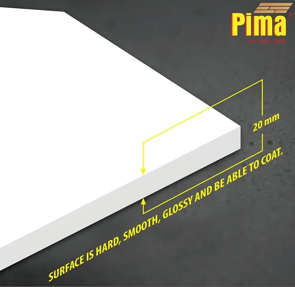 Tấm ván nhựa Pima PVC Foam màu trắng sữa dày 20mm
