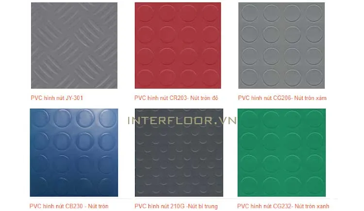 Thảm nhựa nút tròn 02 lót sàn nhà xưởng, nhà máy sản xuất