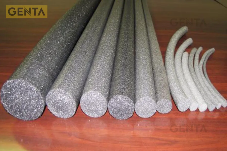 Thanh xốp chèn khe Backer rod, vật liệu hỗ trợ trong quy trình chống thấm khe lún bằng Turbo Seal