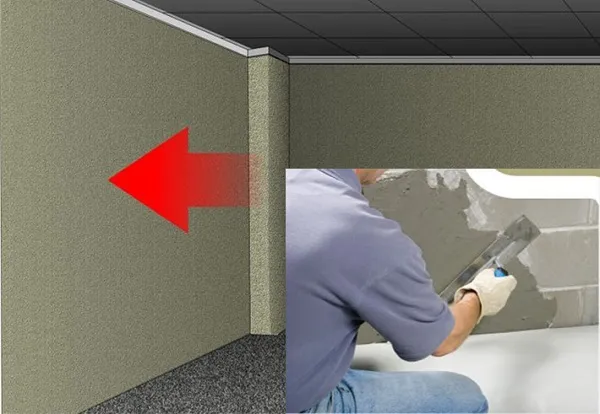 Thi công chống thấm ngược cho tường trong nhà bị thấm