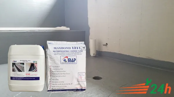 Thi công chống thấm sàn nhà bằng Maxbond 1211, giải pháp bền vững cho mọi công trình