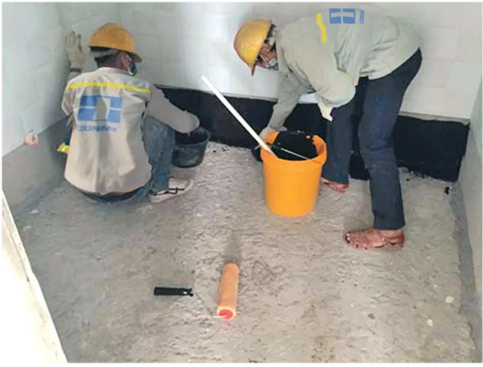 Thi công Conmik Membrane trên bề mặt