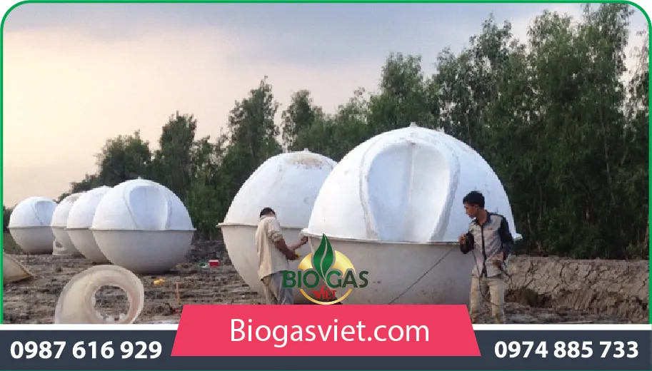 Thi công hầm biogas bằng nhựa composite cải tiến đảm bảo chất lượng và an toàn