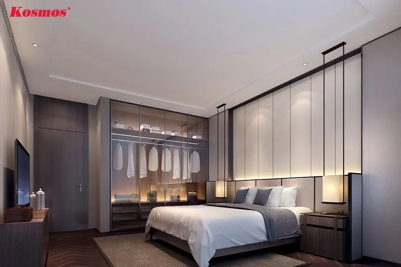 Thi công lắp đặt tấm ốp PVC phòng ngủ dễ dàng, tiết kiệm chi phí