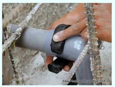 Thi công Sika chống thấm cổ ống