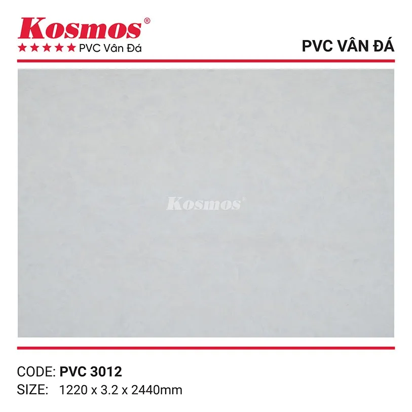 Thiết kế tấm nhựa PVC vân đá 3.2mm mã PVC3012 sang trọng