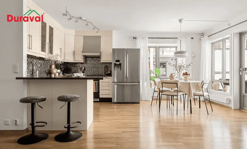 Thiết kế thêm quầy bar tạo không gian cho các thành viên trong gia đình trò chuyện (Nguồn: Sưu tầm)