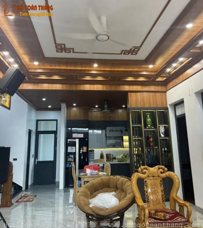 Thiết kế trần nhựa Nano kết hợp với ánh sáng tự nhiên