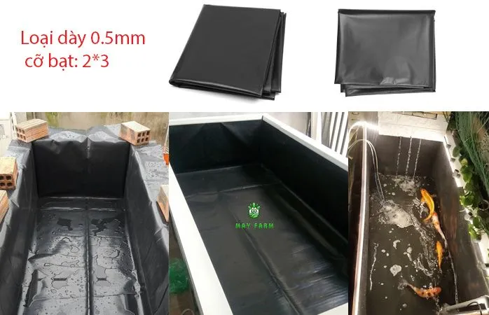 Thông số kỹ thuật chi tiết của màng HDPE nguyên sinh cho bể bạt