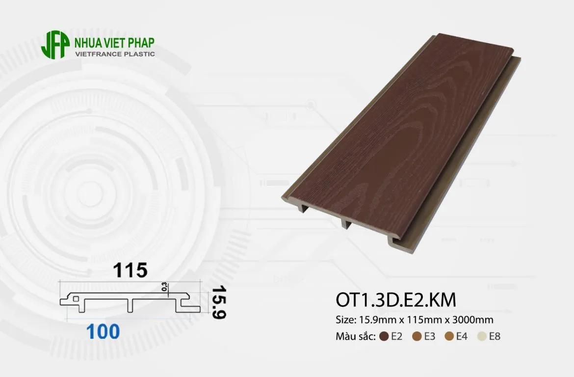 thông số kỹ thuật tấm ốp tường ngoài trời vân gỗ 3D