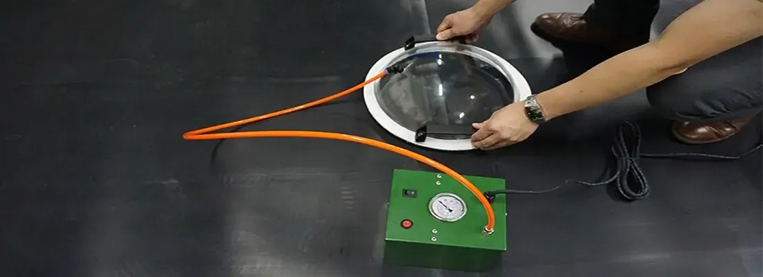 Thực hiện kiểm tra mối hàn màng HDPE bằng phương pháp hộp chân không