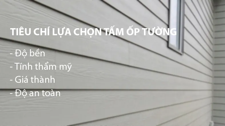 Tiêu chí lựa chọn tấm ốp tường PVC ngoài trời bền đẹp
