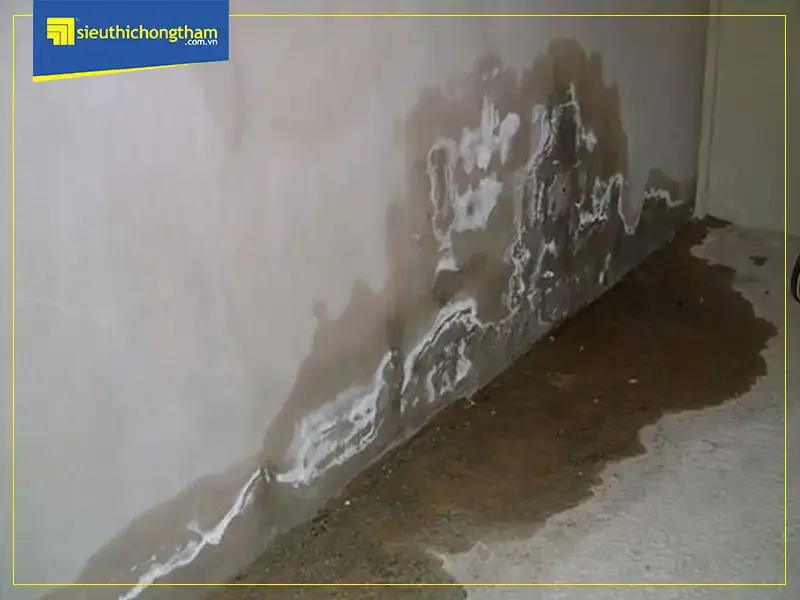Tình trạng tầng hầm bị thấm dột nước gây hư hại kết cấu