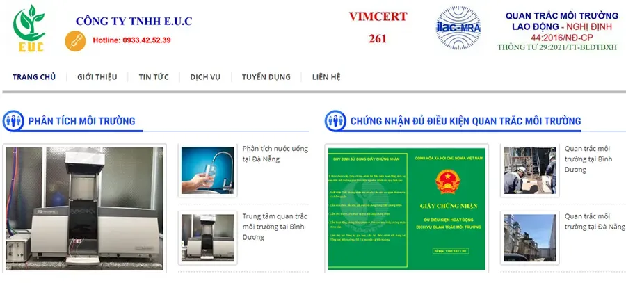 Tòa nhà Công ty TNHH E.U.C cung cấp dịch vụ môi trường