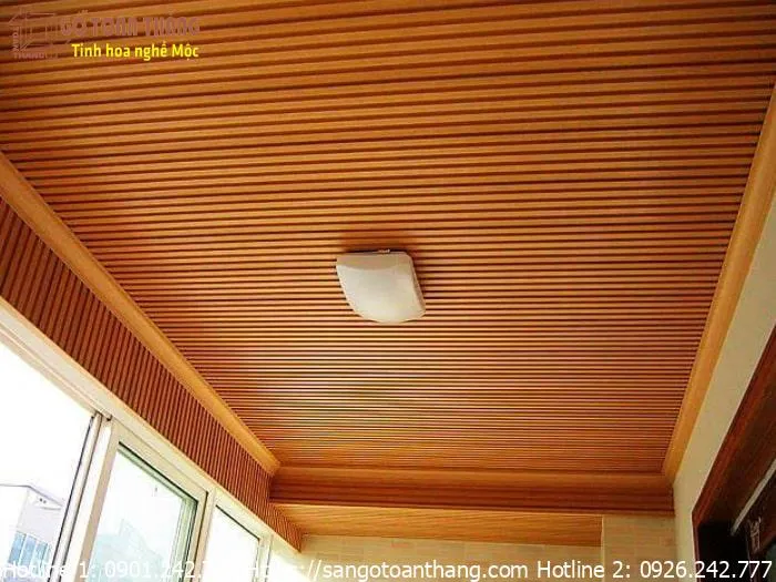 Trần nano phòng ngủ với họa tiết vân đá tinh tế
