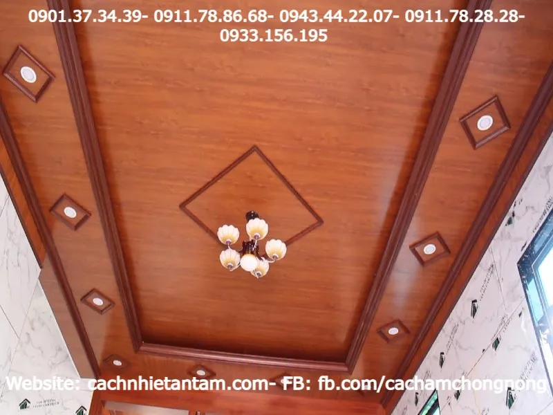 Trần nhựa giả gỗ mang vẻ đẹp tự nhiên