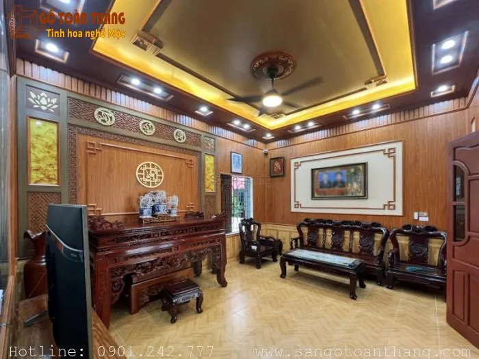 Trần nhựa Nano ốp tường và trần đồng bộ