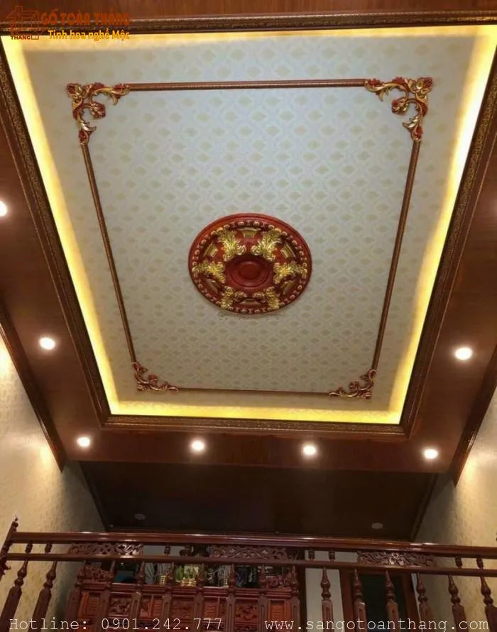 Trần nhựa Nano vân đá sang trọng cho biệt thự