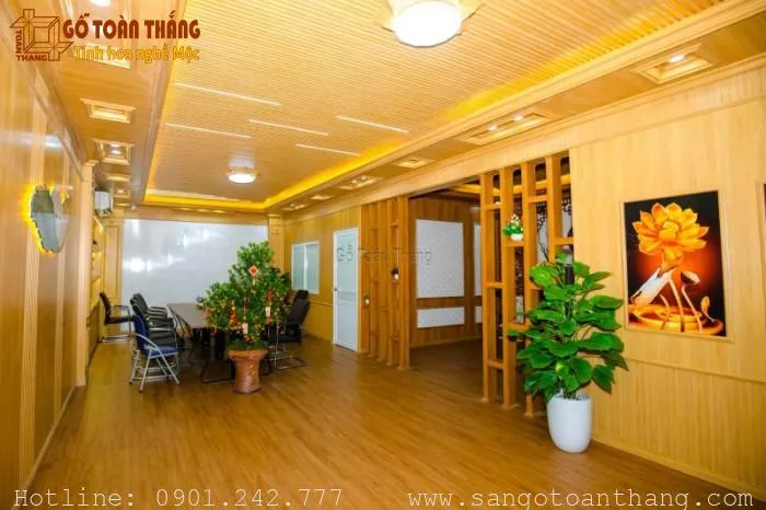 Trần nhựa Nano với tông màu trầm ấm