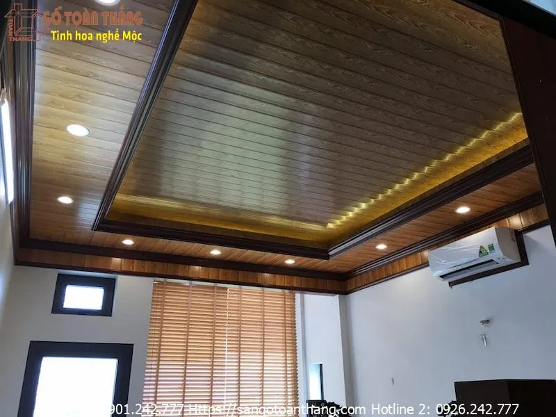 Trần nhựa phòng ngủ có nhiều kiểu dáng thiết kế