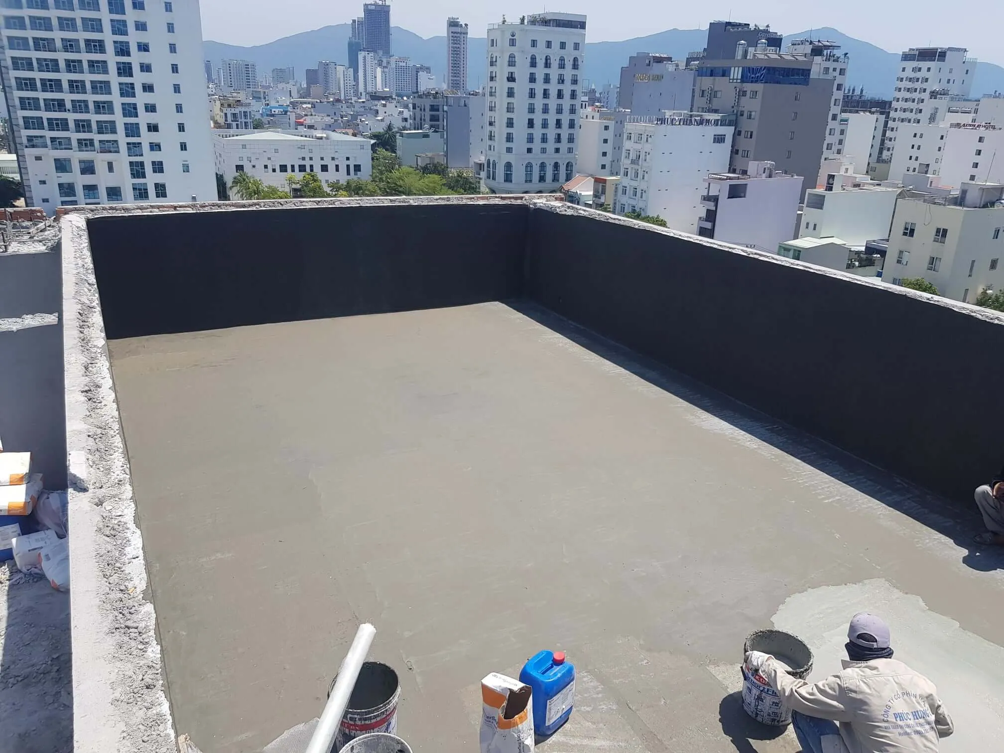 Ứng dụng chống thấm bể nước sinh hoạt với vật liệu MasterSeal 540