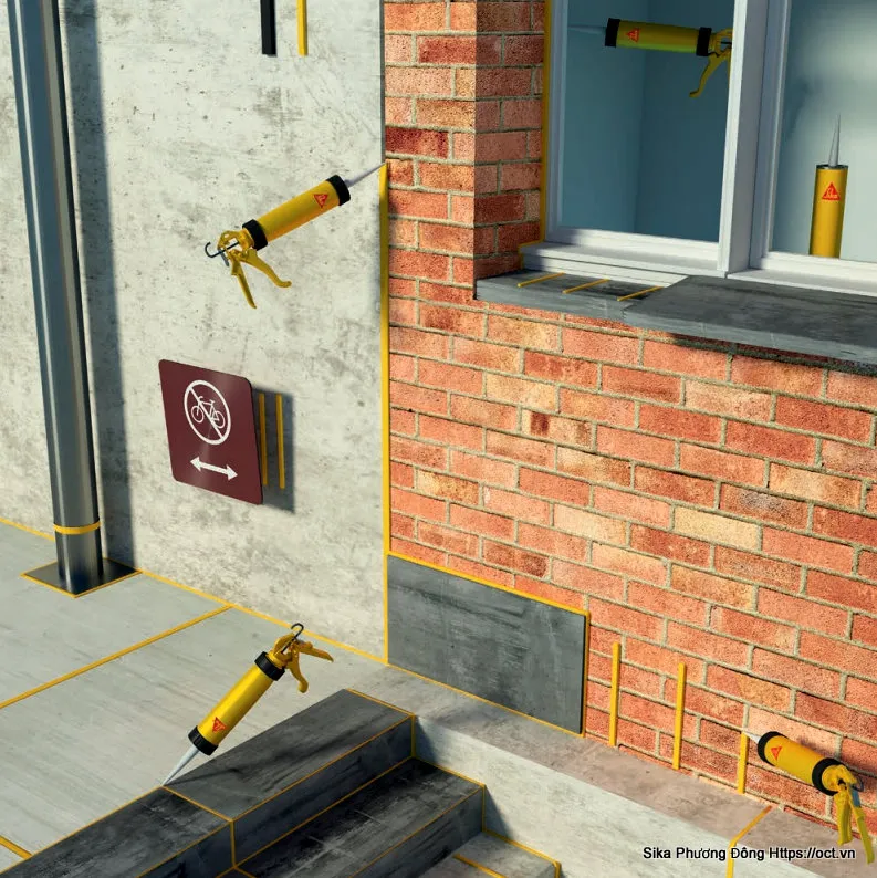 Ứng dụng của Sikaflex® Construction trong xây dựng